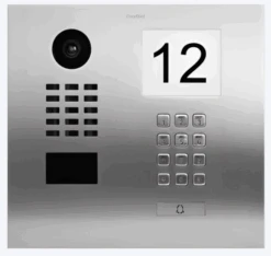 DoorBird IP Video Door Station, 1 Call Button, Keypad, Stainless, Info Panel