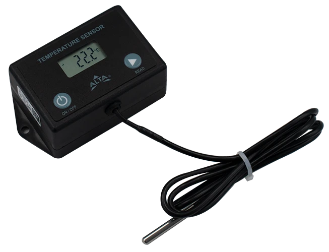 ALTA Digital Temperature Sensor W/ 10 Ft Probe, AA Battery Powered,900MHZ 3 ALTA Digital Temperature Sensor W/ 10 Ft Probe, AA Battery Powered,900MHZ